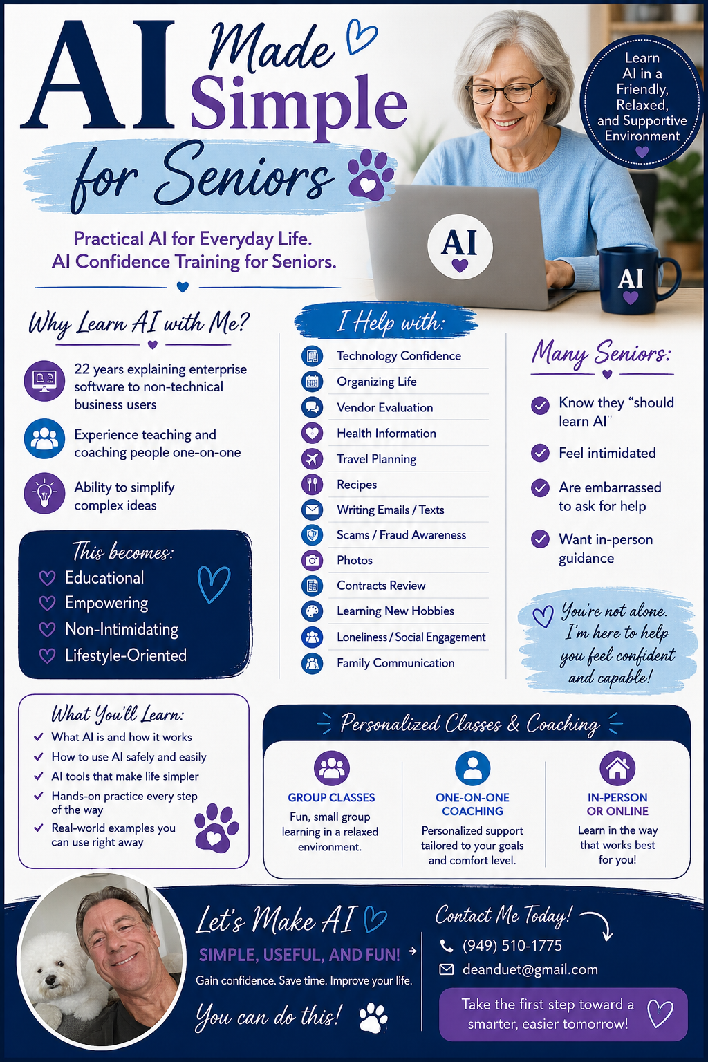 AI Made Simple for Seniors flyer